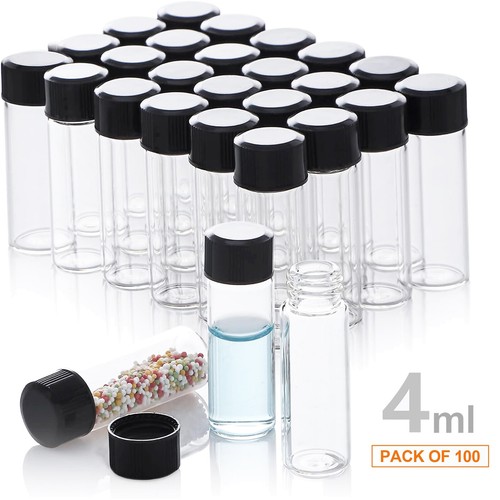 100x 4ml borosilicate glass - borosilicate,