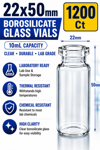 1200 10ml clear glass - 1200,