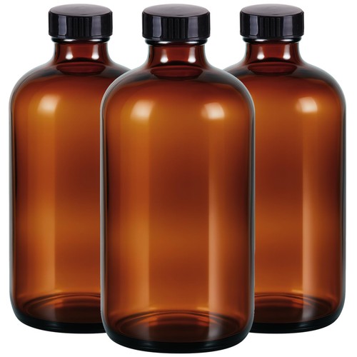 Pack amber glass - oz,