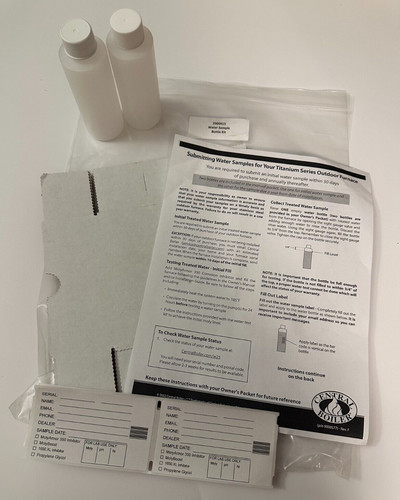 Water sample bottles - sample, (2)